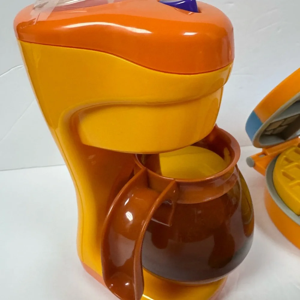 Colorful Breakfast Toy Set with Waffle Maker and Coffee Pot - Picture 4 of 11